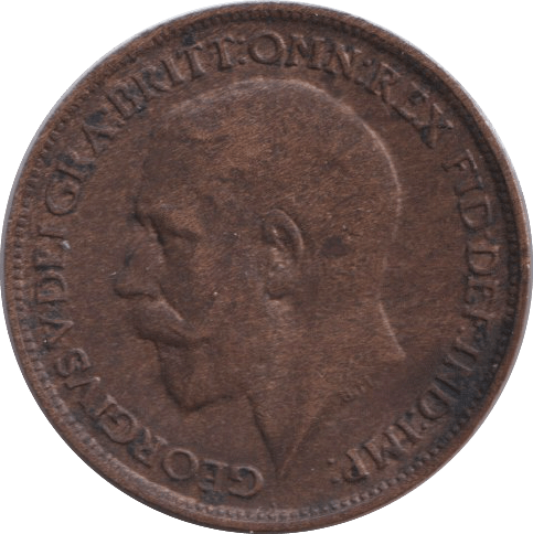 1918 FARTHING ( GVF ) - FARTHING - Cambridgeshire Coins