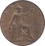 1918 FARTHING ( UNC ) - FARTHING - Cambridgeshire Coins