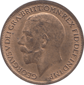 1918 FARTHING ( UNC ) - FARTHING - Cambridgeshire Coins