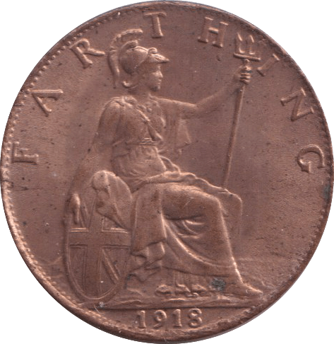1918 FARTHING ( UNC ) - FARTHING - Cambridgeshire Coins