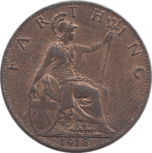 1918 FARTHING ( UNC ) - HALFPENNY - Cambridgeshire Coins