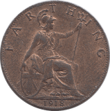 1918 FARTHING ( UNC ) - HALFPENNY - Cambridgeshire Coins