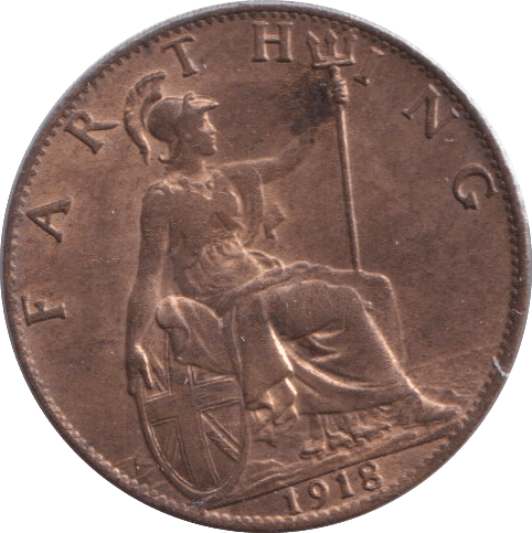 1918 FARTHING ( VF ) - FARTHING - Cambridgeshire Coins