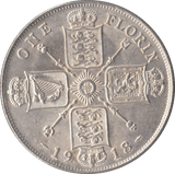 1918 FLORIN ( EF ) - FLORIN - Cambridgeshire Coins