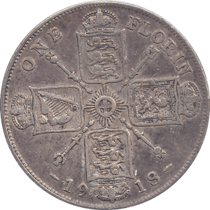 1918 FLORIN ( F ) - WORLD COINS - Cambridgeshire Coins