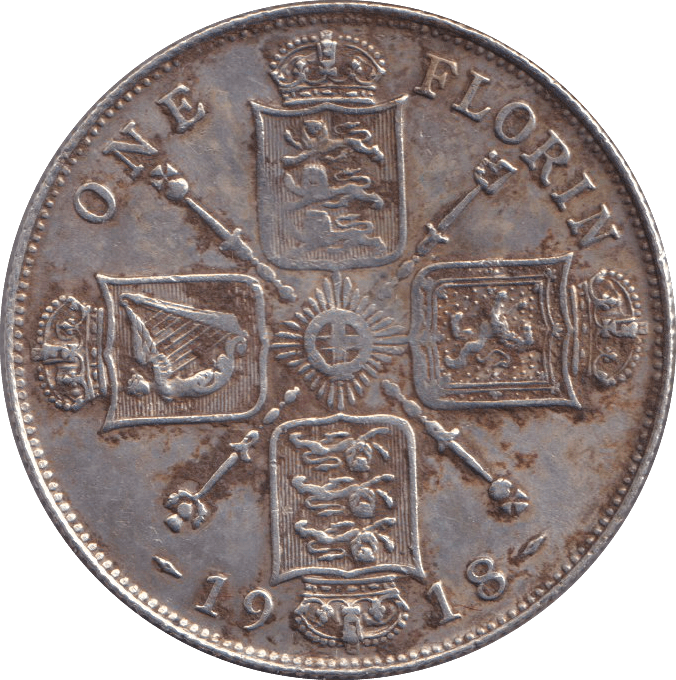 1918 FLORIN ( FINE ) - FLORIN - Cambridgeshire Coins