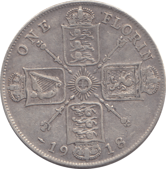 1918 FLORIN ( FINE ) - FLORIN - Cambridgeshire Coins