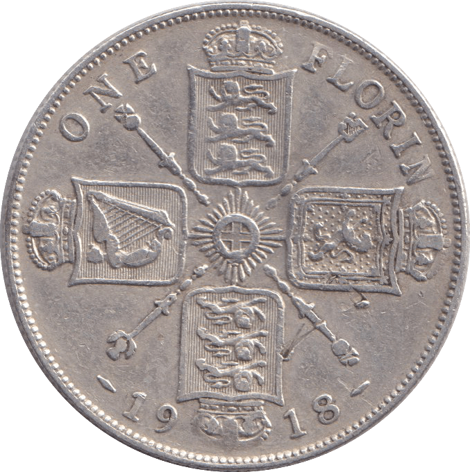 1918 FLORIN ( GF ) - FLORIN - Cambridgeshire Coins