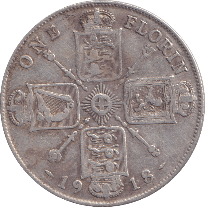 1918 FLORIN ( GF ) - FLORIN - Cambridgeshire Coins