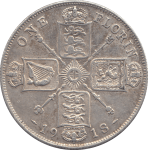 1918 FLORIN ( GF ) - FLORIN - Cambridgeshire Coins