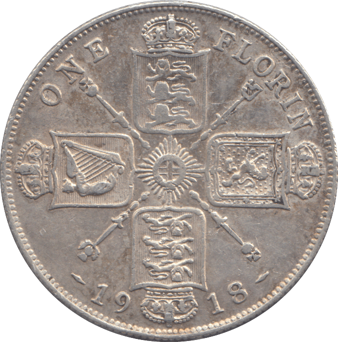 1918 FLORIN ( GF ) - FLORIN - Cambridgeshire Coins