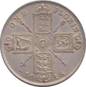 1918 FLORIN ( GVF ) - FLORIN - Cambridgeshire Coins