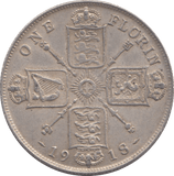 1918 FLORIN ( GVF ) - FLORIN - Cambridgeshire Coins