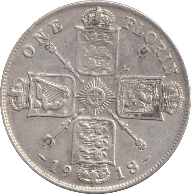 1918 FLORIN ( GVF ) - FLORIN - Cambridgeshire Coins