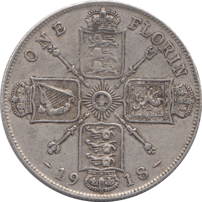 1918 FLORIN ( GVF ) - FLORIN - Cambridgeshire Coins