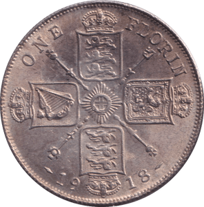 1918 FLORIN ( GVF ) - FLORIN - Cambridgeshire Coins