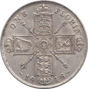 1918 FLORIN ( GVF ) - FLORIN - Cambridgeshire Coins