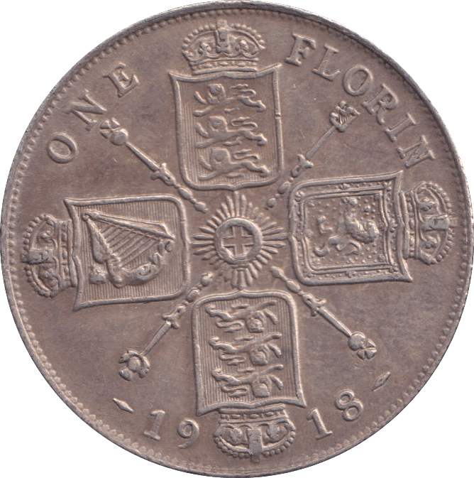 1918 FLORIN ( GVF ) - FLORIN - Cambridgeshire Coins