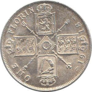 1918 FLORIN ( GVF ) - FLORIN - Cambridgeshire Coins