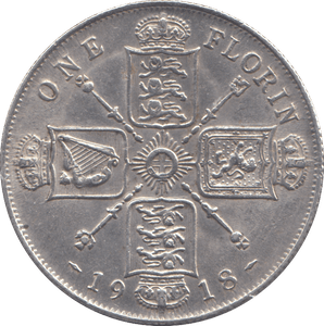 1918 FLORIN ( GVF ) - FLORIN - Cambridgeshire Coins