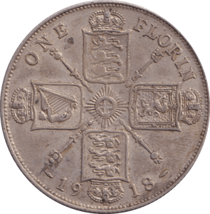 1918 FLORIN ( GVF ) - FLORIN - Cambridgeshire Coins