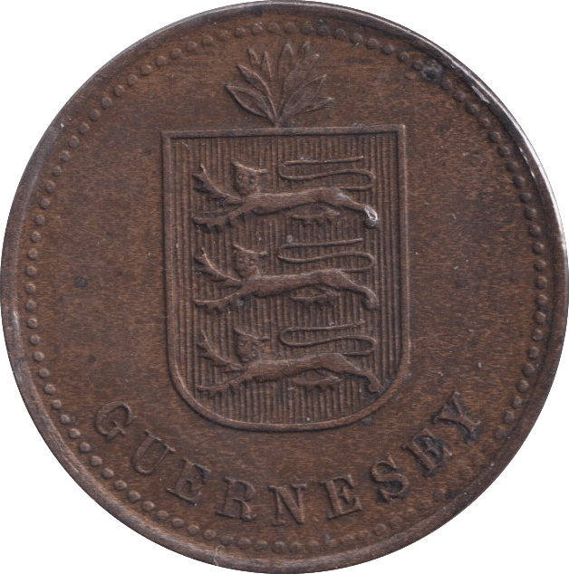 1918 FOUR DOUBLES GUERNSEY - WORLD COINS - Cambridgeshire Coins