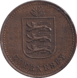 1918 FOUR DOUBLES GUERNSEY - WORLD COINS - Cambridgeshire Coins