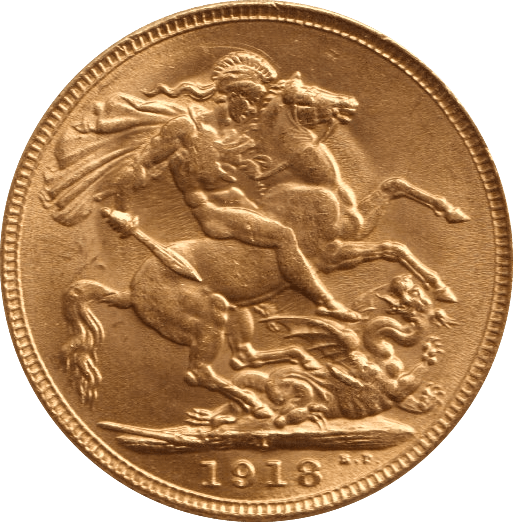 1918 GOLD SOVEREIGN ( AUNC ) BOMBAY MINT - SOVEREIGN - Cambridgeshire Coins