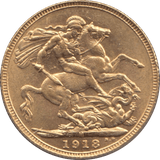 1918 GOLD SOVEREIGN ( AUNC ) MELBOURNE MINT - SOVEREIGN - Cambridgeshire Coins