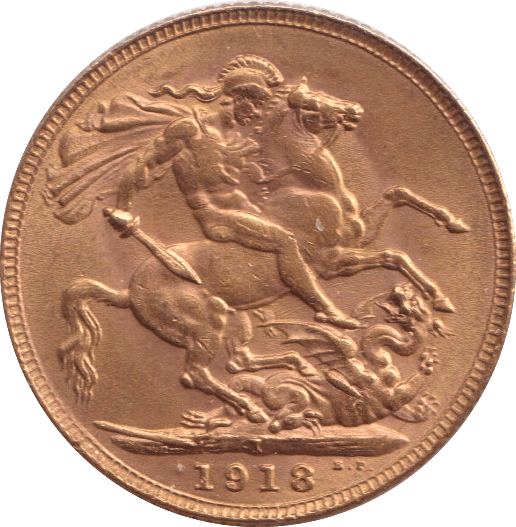 1918 GOLD SOVEREIGN BOMBAY MINT ( AUNC ) - SOVEREIGN - Cambridgeshire Coins