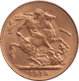 1918 GOLD SOVEREIGN BOMBAY MINT ( AUNC ) - SOVEREIGN - Cambridgeshire Coins