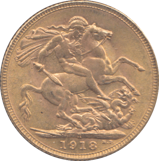 1918 GOLD SOVEREIGN BOMBAY MINT ( AUNC ) - SOVEREIGN - Cambridgeshire Coins