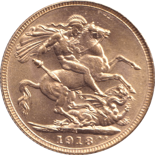 1918 GOLD SOVEREIGN ( UNC ) BOMBAY MINT - SOVEREIGN - Cambridgeshire Coins