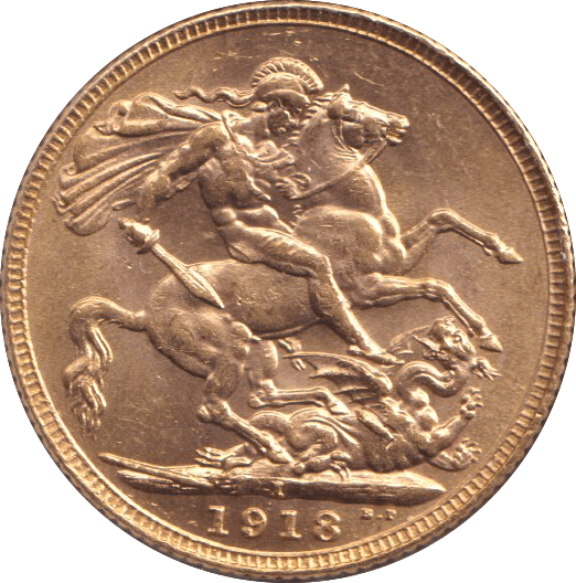 1918 GOLD SOVEREIGN ( UNC ) BOMBAY MINT - SOVEREIGN - Cambridgeshire Coins