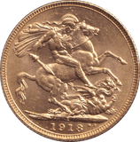 1918 GOLD SOVEREIGN ( UNC ) BOMBAY MINT - SOVEREIGN - Cambridgeshire Coins