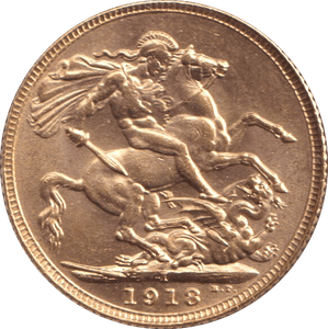 1918 GOLD SOVEREIGN ( UNC ) BOMBAY MINT - SOVEREIGN - Cambridgeshire Coins