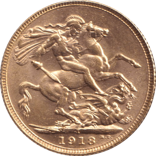1918 GOLD SOVEREIGN ( UNC ) BOMBAY MINT - SOVEREIGN - Cambridgeshire Coins