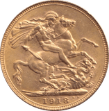 1918 GOLD SOVEREIGN ( UNC ) MELBOURNE MINT - SOVEREIGN - Cambridgeshire Coins