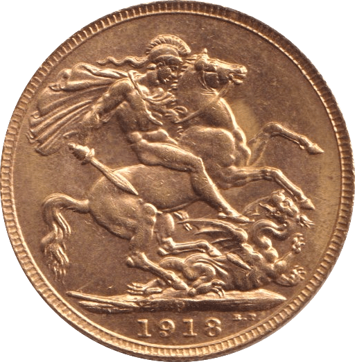 1918 GOLD SOVEREIGN ( UNC ) Perth Mint - SOVEREIGN - Cambridgeshire Coins