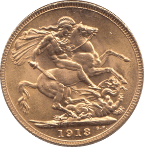 1918 GOLD SOVEREIGN ( UNC ) - Sovereign - Cambridgeshire Coins