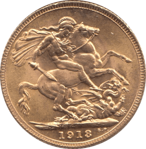 1918 GOLD SOVEREIGN ( UNC ) - Sovereign - Cambridgeshire Coins