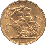 1918 GOLD SOVEREIGN ( UNC ) - Sovereign - Cambridgeshire Coins