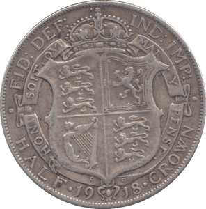 1918 HALF CROWN ( GF ) - HALFCROWN - Cambridgeshire Coins
