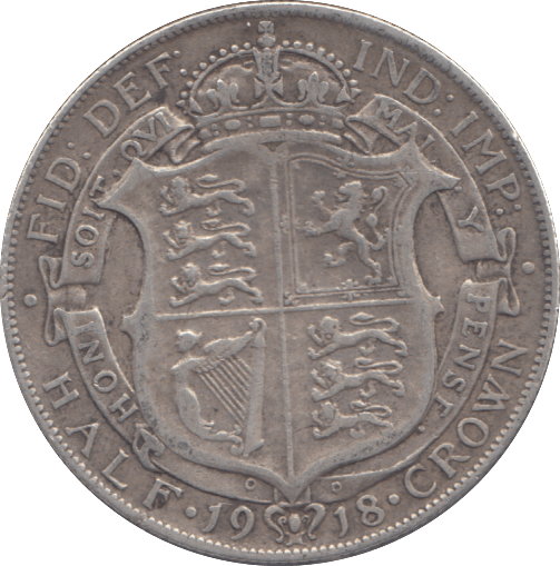 1918 HALF CROWN ( GF ) - HALFCROWN - Cambridgeshire Coins