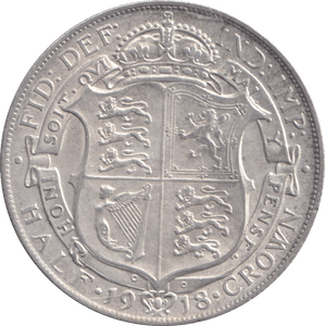 1918 HALFCROWN ( AUNC ) - HALFCROWN - Cambridgeshire Coins
