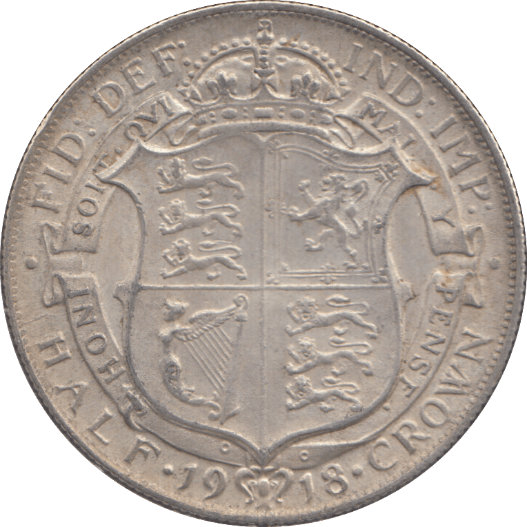 1918 HALFCROWN ( AUNC ) - HALFCROWN - Cambridgeshire Coins