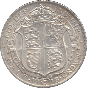 1918 HALFCROWN ( EF ) - HALFCROWN - Cambridgeshire Coins