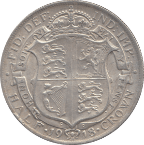 1918 HALFCROWN ( EF ) - HALFCROWN - Cambridgeshire Coins
