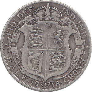 1918 HALFCROWN ( FINE ) - HALFCROWN - Cambridgeshire Coins