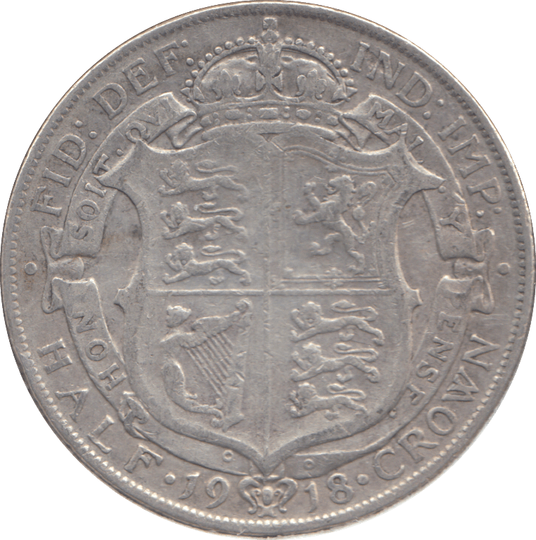 1918 HALFCROWN ( FINE ) - HALFCROWN - Cambridgeshire Coins